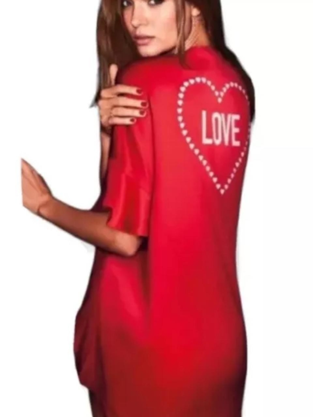 Victoria's Secret Red Satin V-Neck Robe